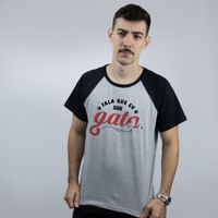 CAMISETA RAGLAN CINZA - FALA QUE EU SOU GATA