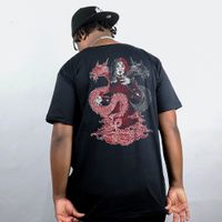 CAMISETA PRETA - DRAGON CYBER