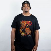 CAMISETA PRETA - FOGO