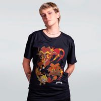 CAMISETA PRETA - FOGO