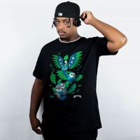 CAMISETA PRETA - GRAMA