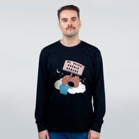 MANGA LONGA PRETA - ME DEIXA DORMIR