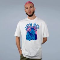 CAMISETA OVERSIZED OFF WHITE - LET’S GO