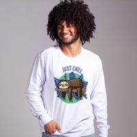 MANGA LONGA OFF WHITE - JUST CHILL