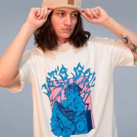 CAMISETA OVERSIZED OFF WHITE - LET’S GO