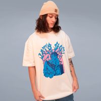 CAMISETA OVERSIZED OFF WHITE - LET’S GO