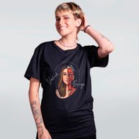 CAMISETA PRETA - EU VEJO