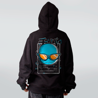 MOLETOM PRETO - BUBBLES