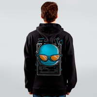 MOLETOM PRETO - BUBBLES