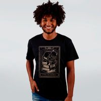 CAMISETA PRETA - THE READING CAT