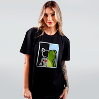 CAMISETA PRETA - SAPO CAVEIRA