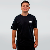 CAMISETA PRETA - 5 ESTRELAS