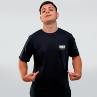 CAMISETA PRETA - 5 ESTRELAS