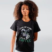 CAMISETA PRETA - LEAVE ME ALONE