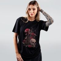CAMISETA PRETA - DEATH AND MUSIC