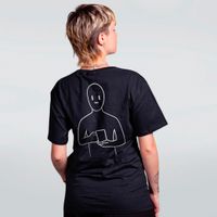 CAMISETA PRETA - CAFÉ