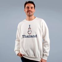 MOLETOM BÁSICO OFF WHITE - I LOVE THAILAND