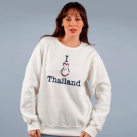 MOLETOM BÁSICO OFF WHITE - I LOVE THAILAND