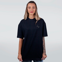 CAMISETA OVERSIZED PRETA - INABALÁVEL