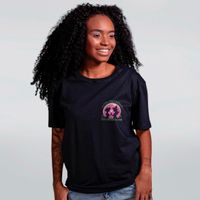 CAMISETA PRETA - POR SUA CAUSA TUDO MUDOU