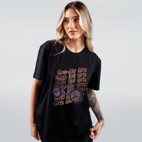CAMISETA PRETA - GIRLS LIKE GIRLS