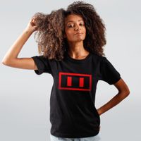 CAMISETA PRETA - CLÃ DO FOCINHO VERMELHO