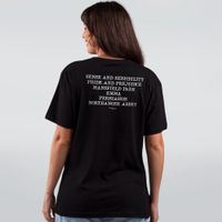 CAMISETA PRETA - JANE AUSTEN BRANCO