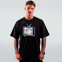 CAMISETA PRETA - TV FROGG