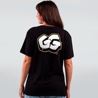 CAMISETA PRETA - FROGG COLORIDO