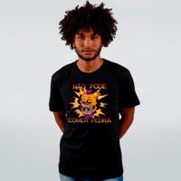 CAMISETA PRETA - NÃO PODE COMER PEDRA