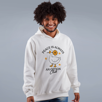 MOLETOM OFF WHITE - PEACE IS ALWAYS AN OPTION CLUB