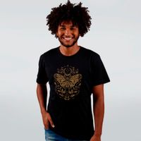 CAMISETA PRETA - MYSTICAL MOTH