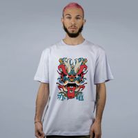 CAMISETA OVERSIZED OFF WHITE - ONI DRAGON