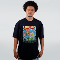 CAMISETA OVERSIZED PRETA - SANCTUARY