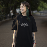 CAMISETA OVERSIZED PRETA - TRIBAL