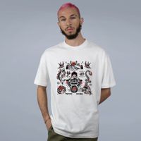 CAMISETA OVERSIZED OFF WHITE - OLD SCHOOL