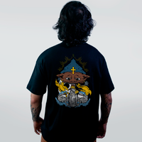 CAMISETA OVERSIZED PRETA - CHARMÃO CATÓLICO
