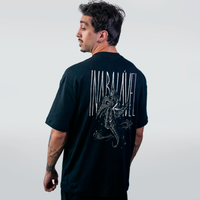 CAMISETA OVERSIZED PRETA - INABALÁVEL