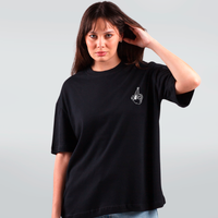 CAMISETA OVERSIZED PRETA - SANTA CEIA