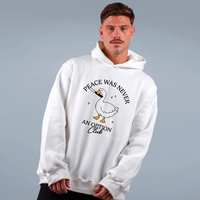MOLETOM OFF WHITE - PEACE WAS NEVER AN OPTION CLUB