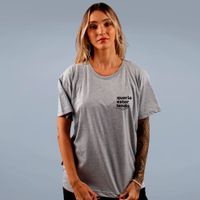 CAMISETA CINZA - QUERIA ESTAR LENDO