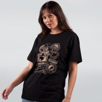 CAMISETA PRETA - POSTAIS