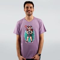 CAMISETA LILÁS - PANDA NO GRAMADO