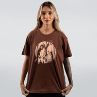CAMISETA MARROM - MACACO ARANHA