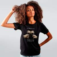 CAMISETA PRETA - OLHANDO PRA VOCÊ