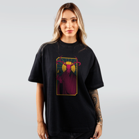 CAMISETA OVERSIZED PRETA - CULTO AO TRIANGULO