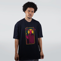 CAMISETA OVERSIZED PRETA - CULTO AO TRIANGULO