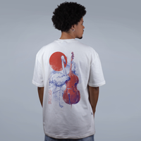 CAMISETA OVERSIZED OFF WHITE - FLAMINGO SONG