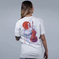 CAMISETA OVERSIZED OFF WHITE - FLAMINGO SONG