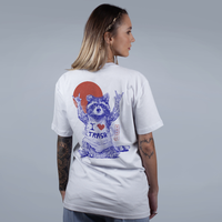 CAMISETA OVERSIZED OFF WHITE - I LOVE TRASH